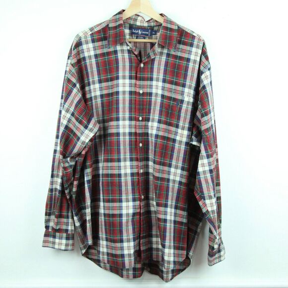 Ralph Lauren Other - Ralph Lauren XL Blaire Shirt Vintage Plaid Oversized Preppy Heritage 90s Logo